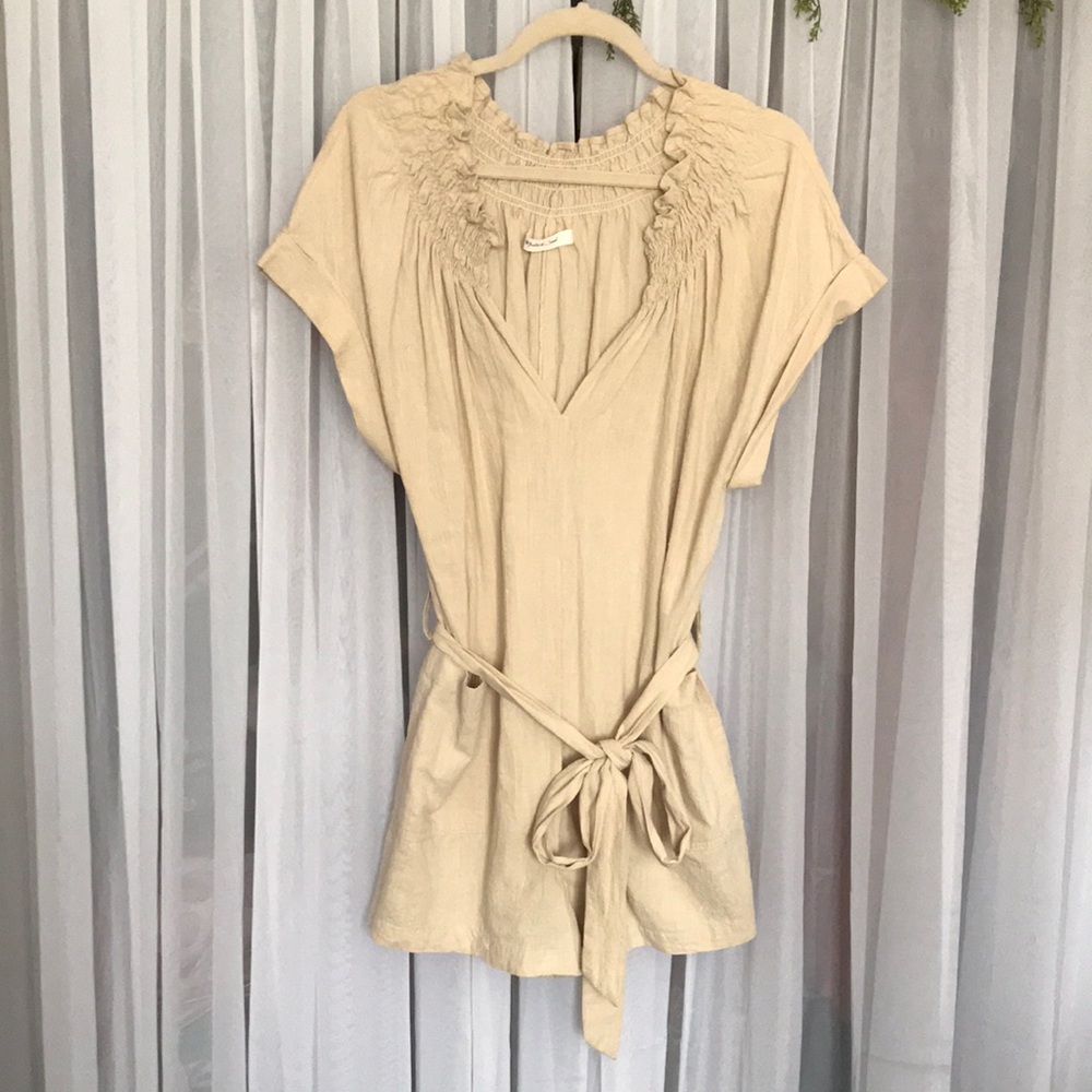 Belted Romper With Pockets